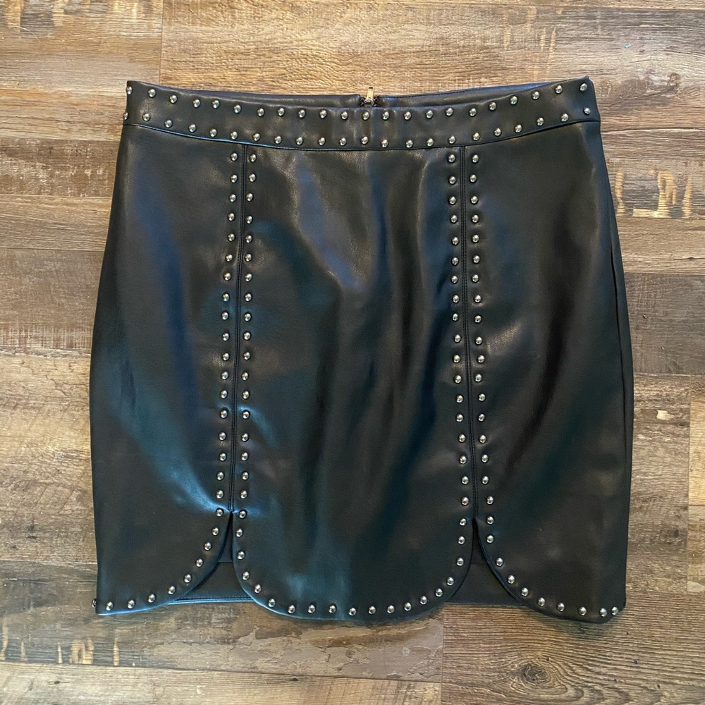 Black studded skirt